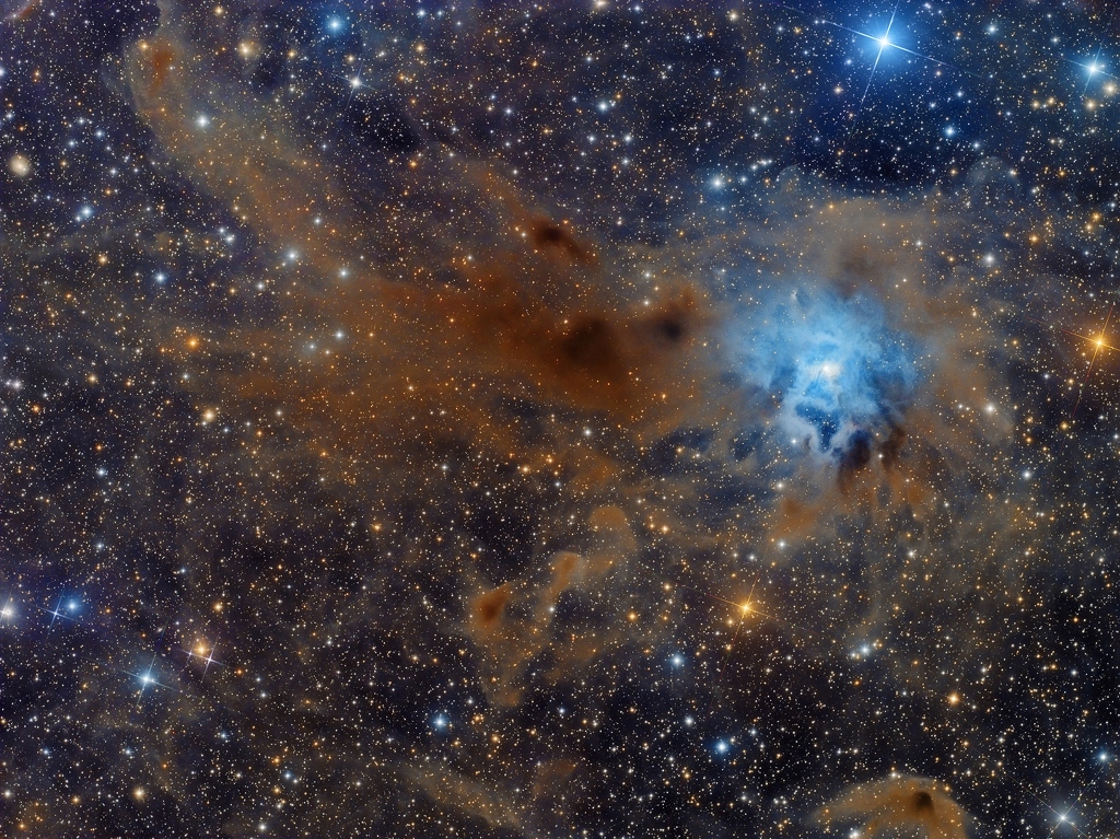 NGC 7023:虹膜星云