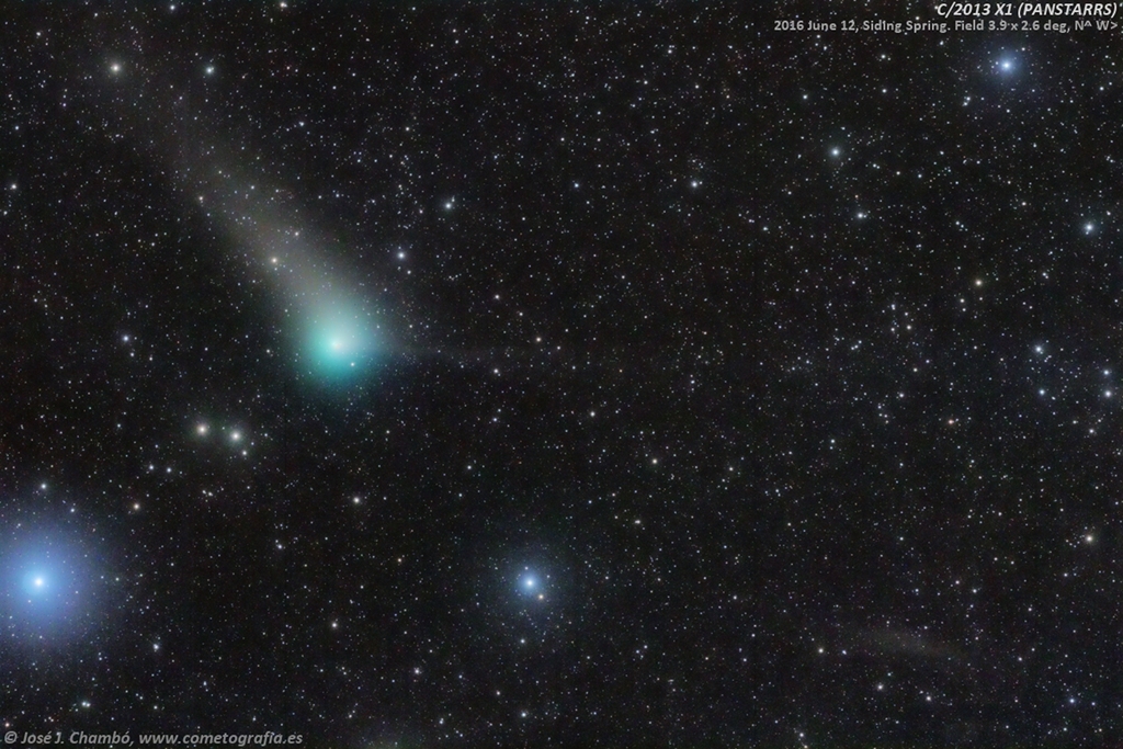 Cometa PanSTARRS en el Pez Austral