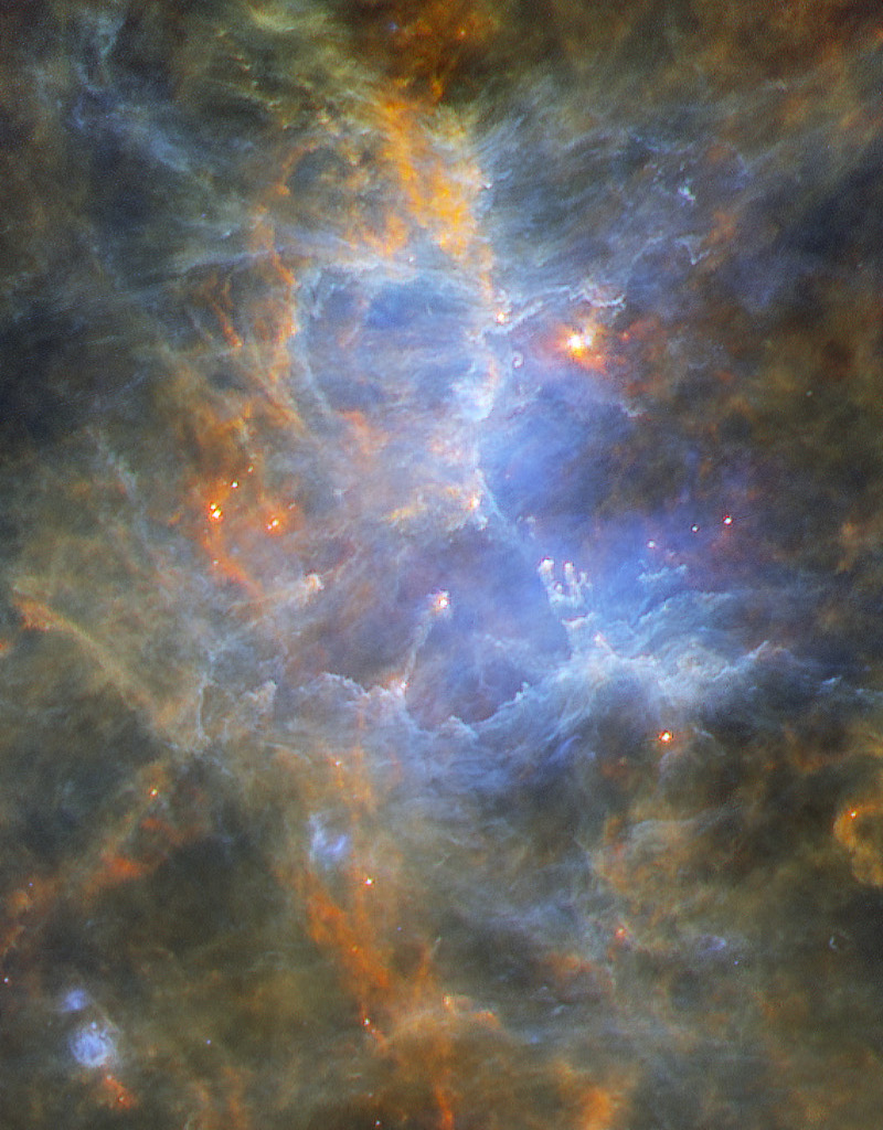 La nebulosa del Águila según el Herschel