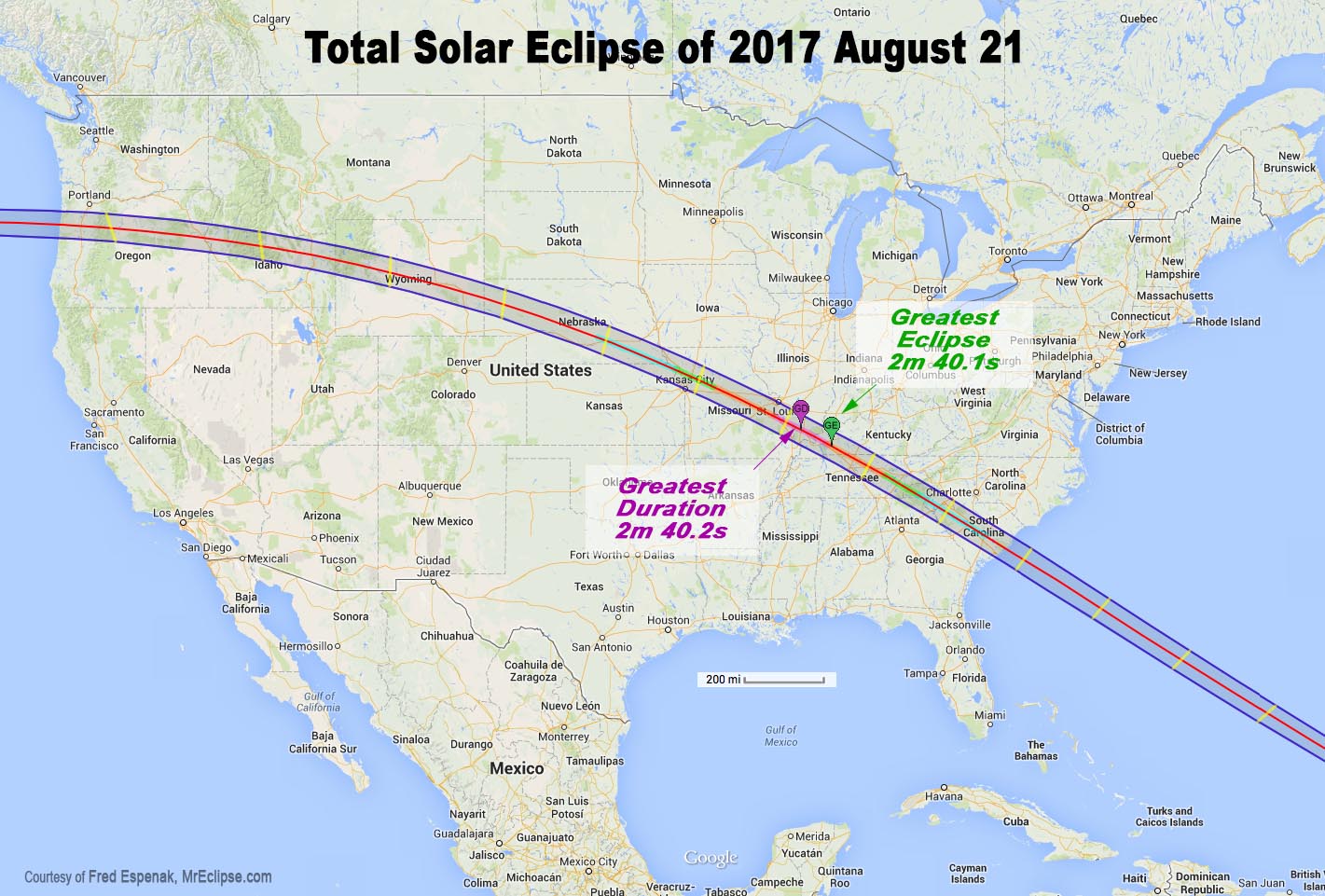 Aug 21 Solar Eclipse Map APOD: 2016 August 21   Map of Total Solar Eclipse Path in 2017 August