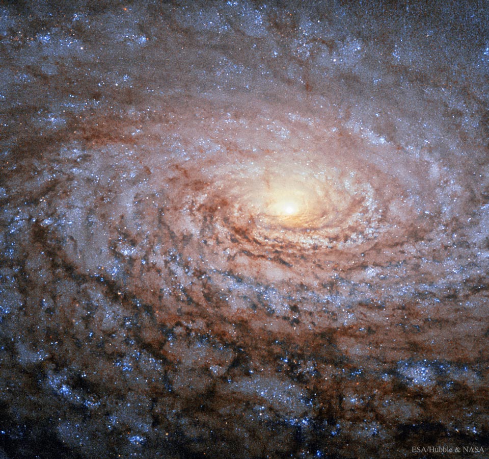 M63: la galaxia del girasol desde el Hubble