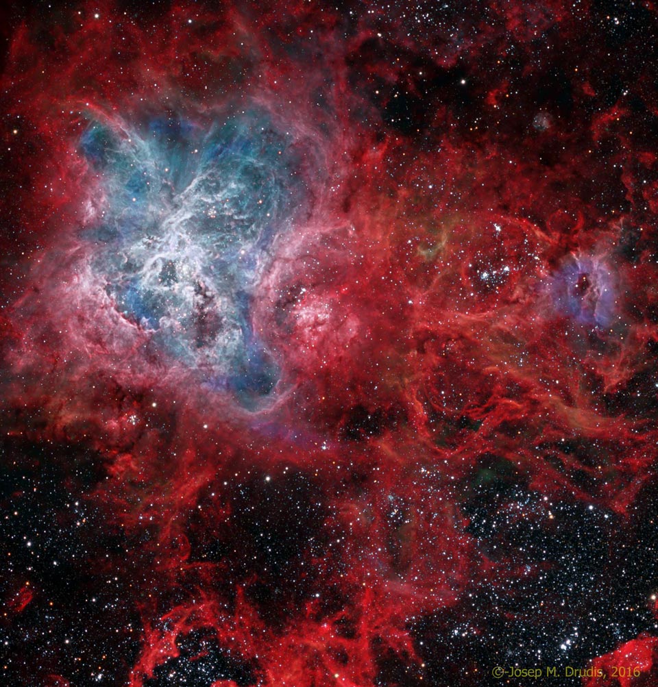 La telaraña cósmica de la nebulosa Tarántula