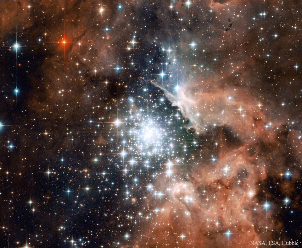 ngc3603中的星暴星团