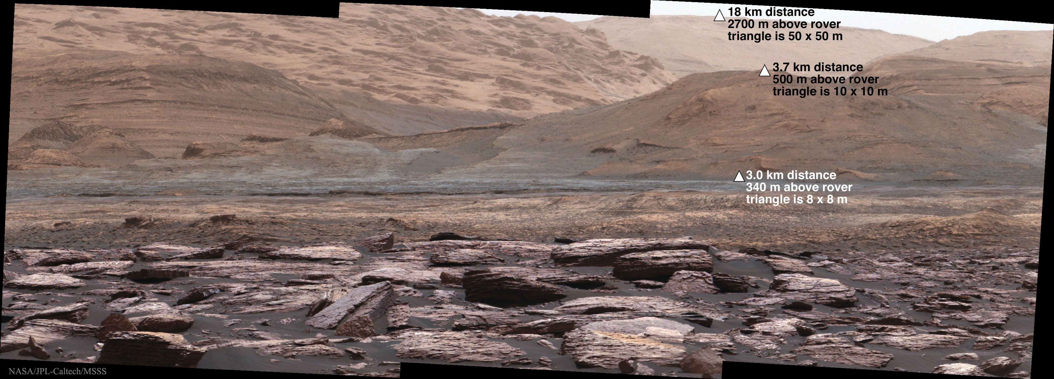Astronomy Picture of the Day LowerMtSharp_Curiosity_3480_annotated
