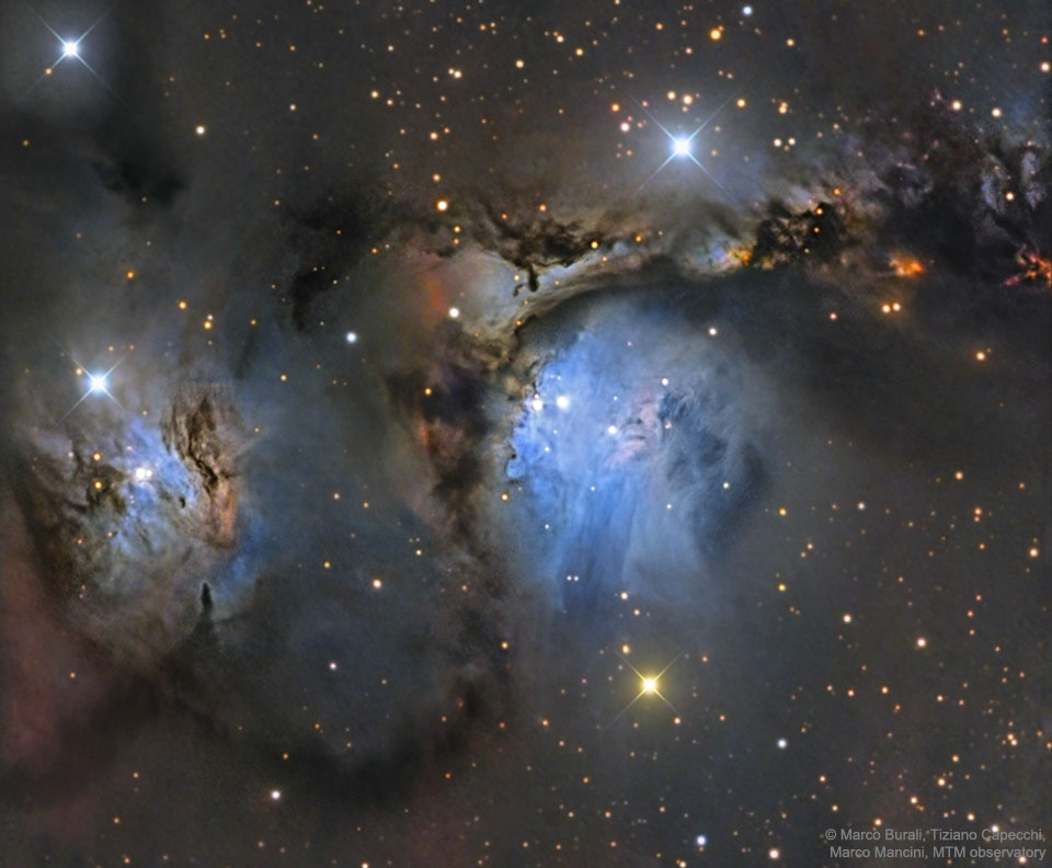 M78和猎户座尘埃反射