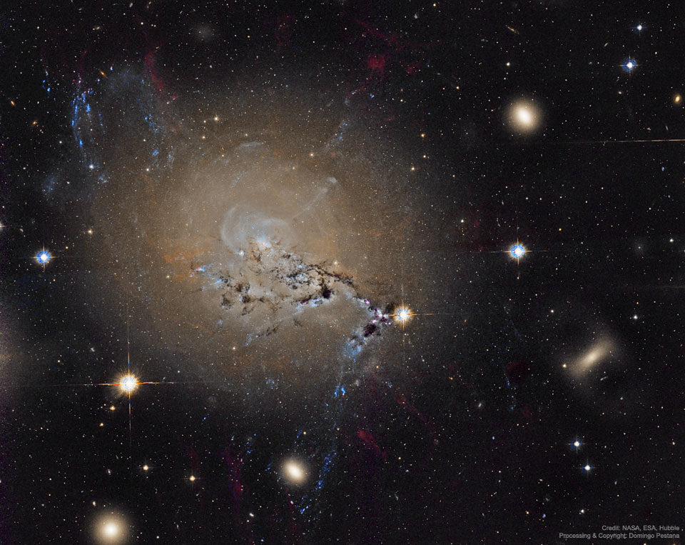 Filamentos de la galaxia activa NGC 1275
