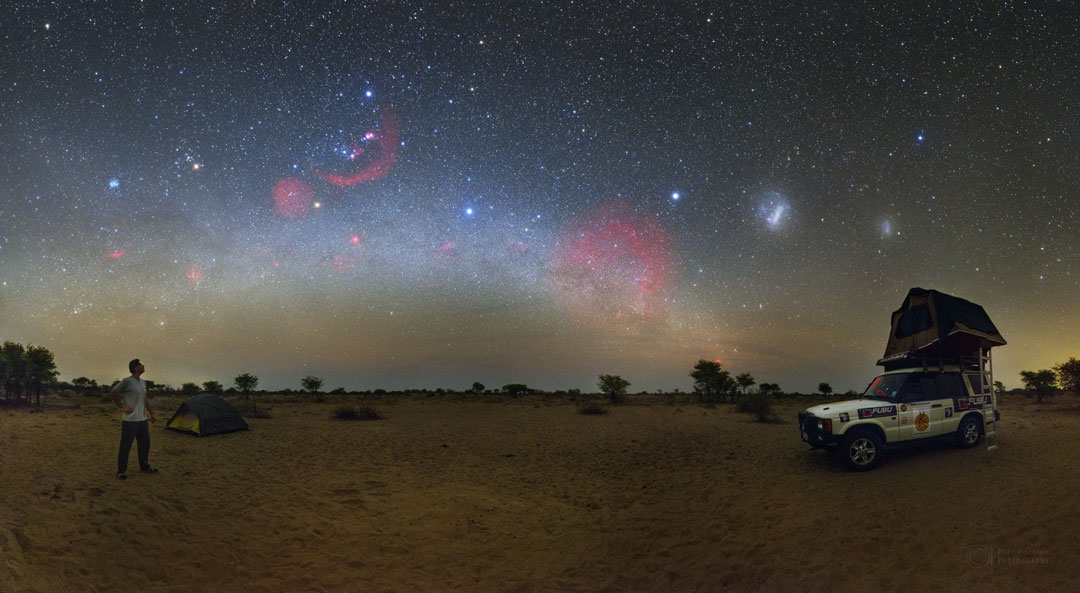 喀拉哈里沙漠的天空