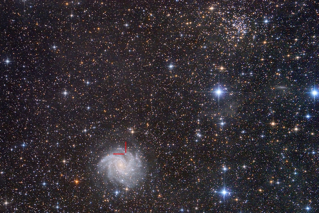 Apod 25 Mei 2017 Sterrenhoop Spiraalstelsel Supernova