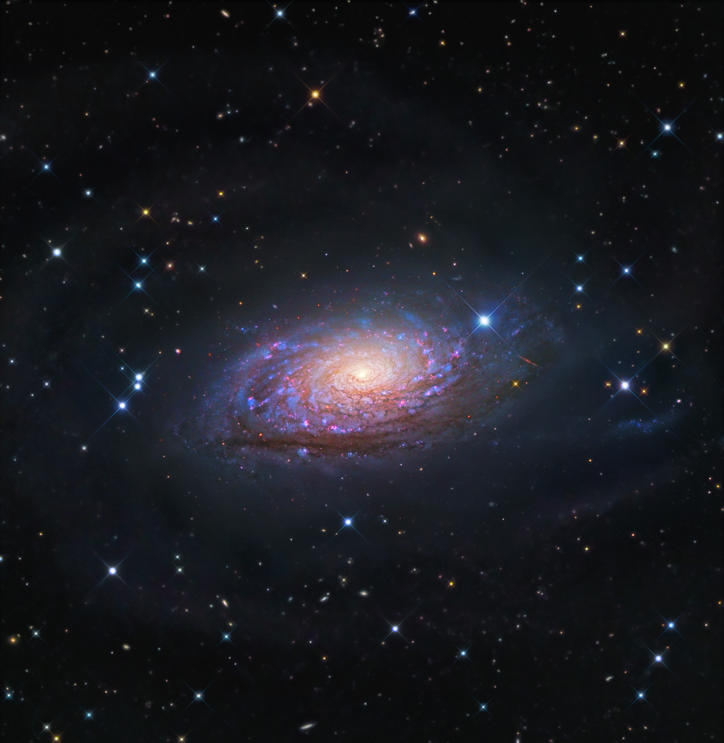APOD: 2017 July 12 - Messier 63: The Sunflower Galaxy