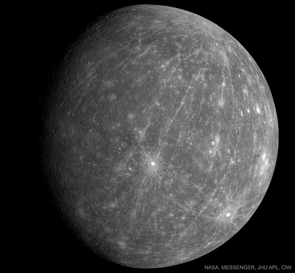 Mercurio como lo revela MESSENGER