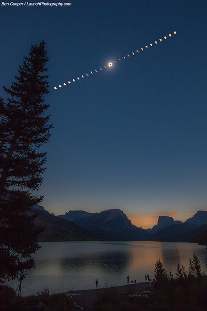 Un eclipse solar total sobre Wyoming