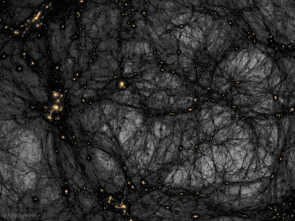 Materia oscura en un universo simulado