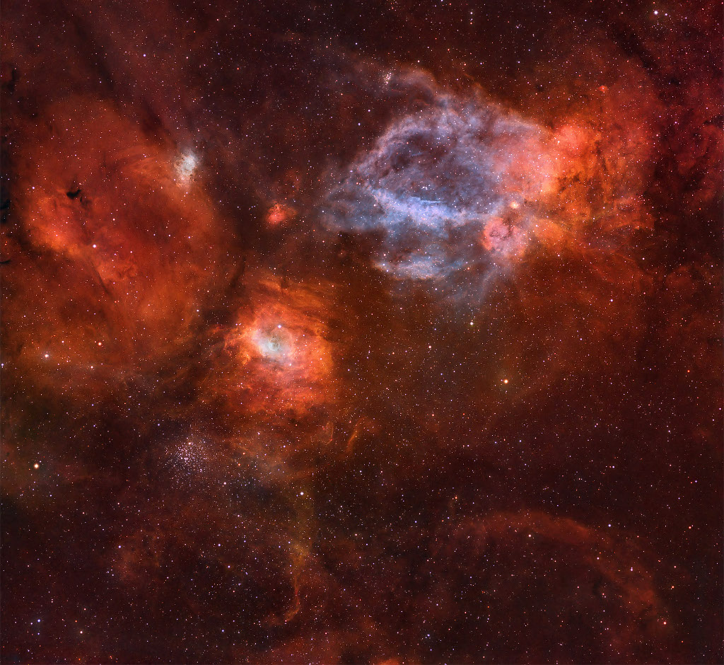 NGC 7635: Burbuja en un mar cósmico