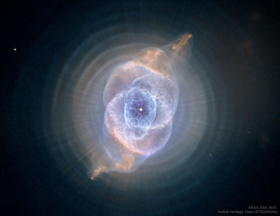 La nebulosa del ojo de gato desde el Hubble