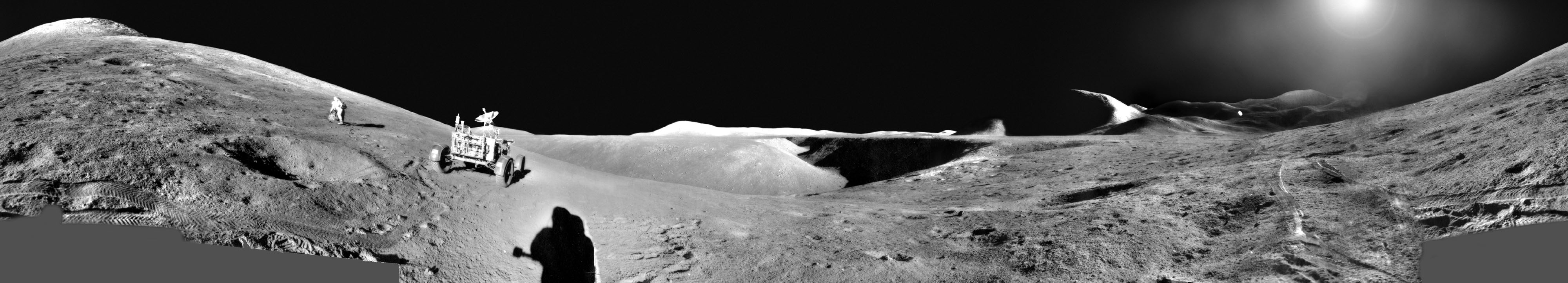 panoramic photos of moon landing