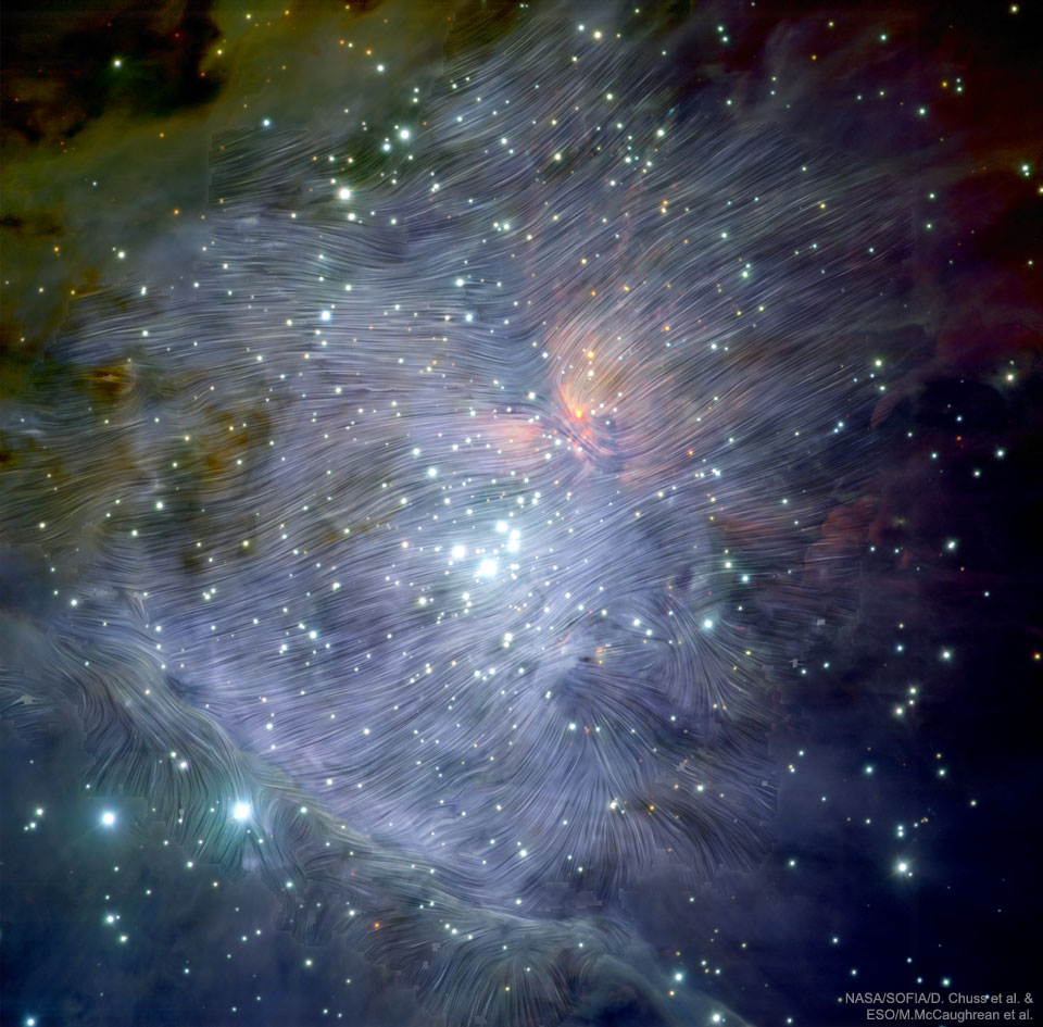 polarized light from the Orion Nebula