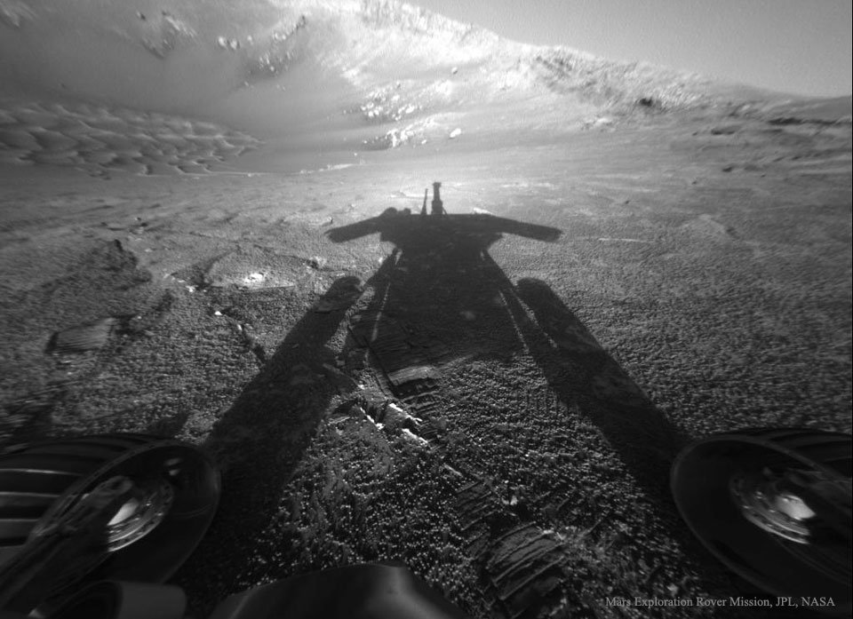 火星机器人的影子