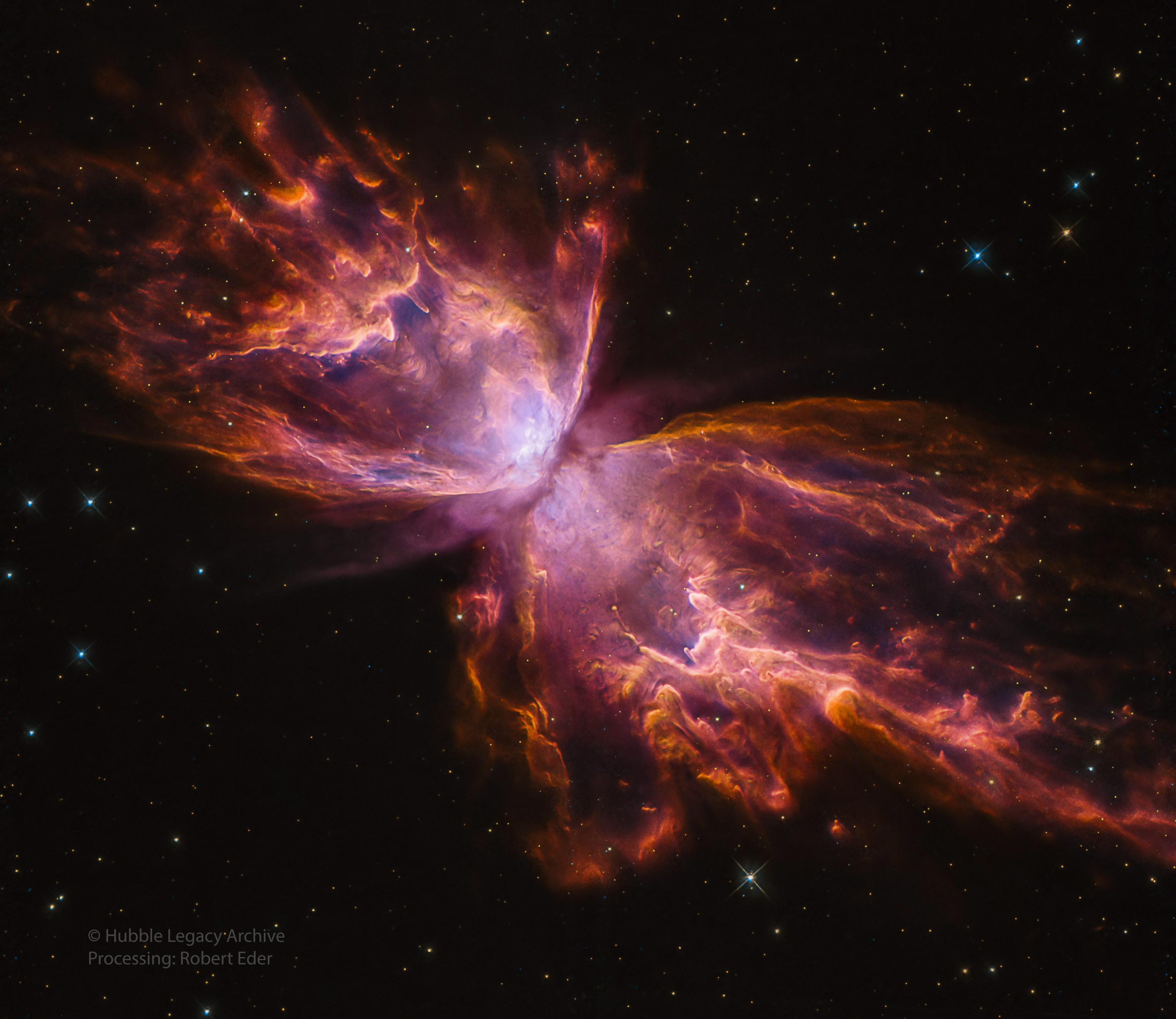 NGC 6301 - Butterfly Nebula - Hubble