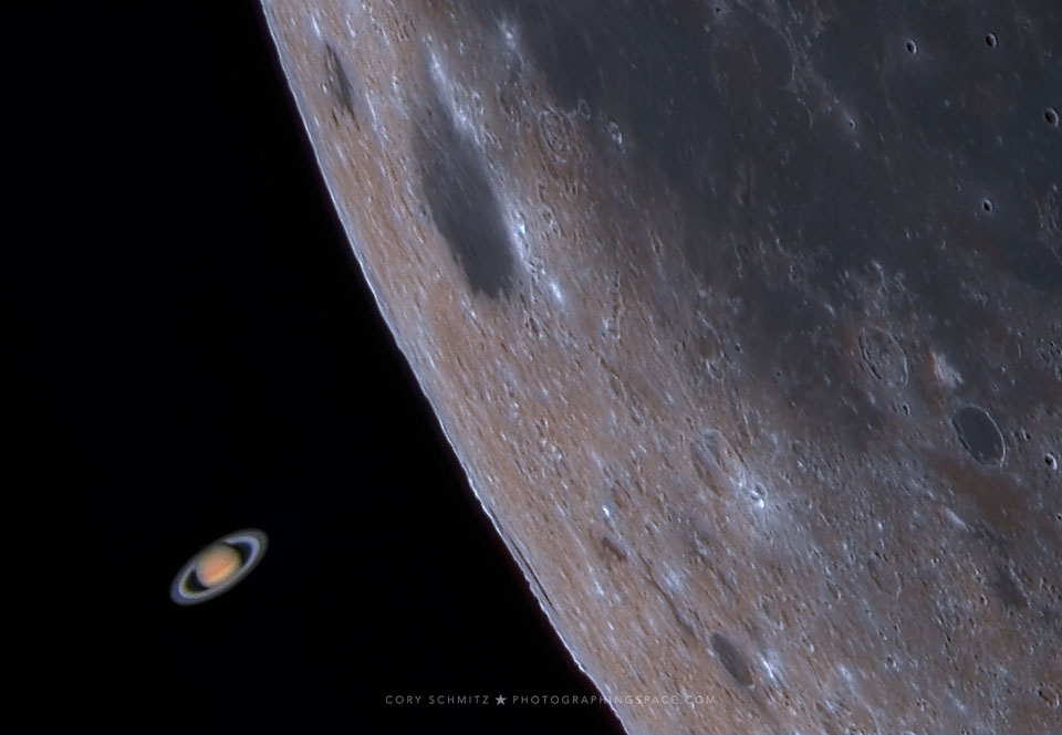 2019年04月09日:月掩土星-（Moon Occults Saturn）