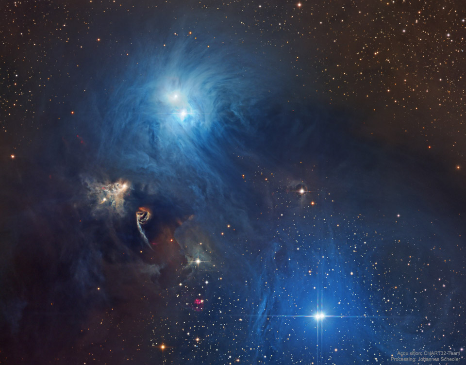 Estrellas y polvo en Corona Australis