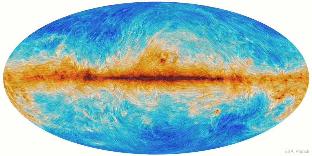 银河系的磁流线