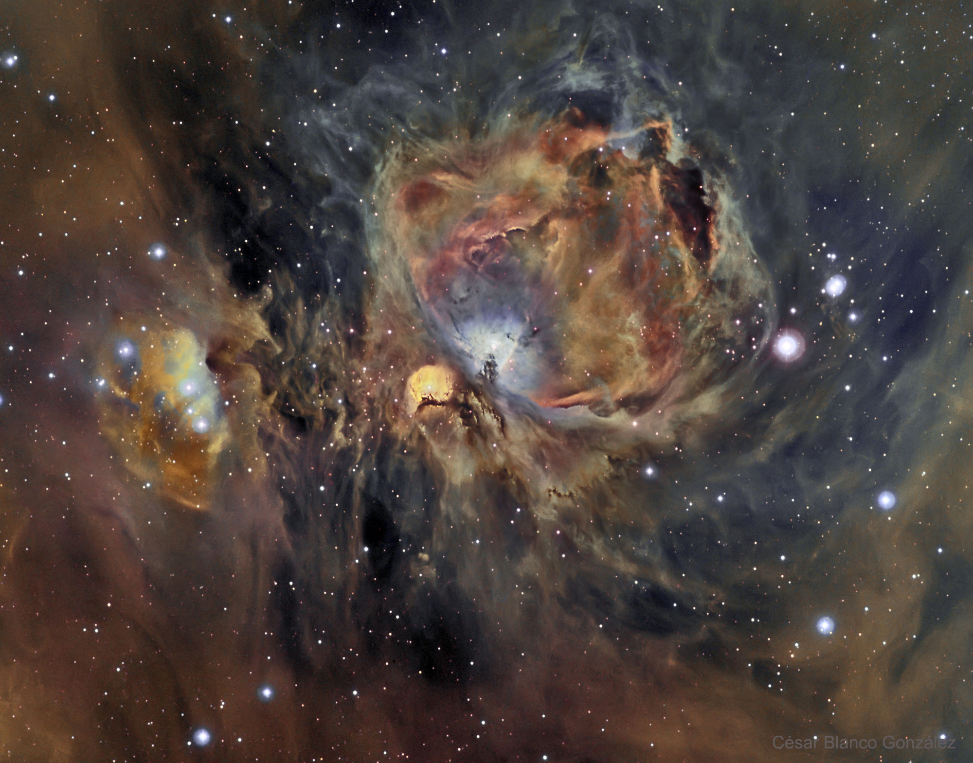 每日星空：猎户座星云由氧、氢和硫组成