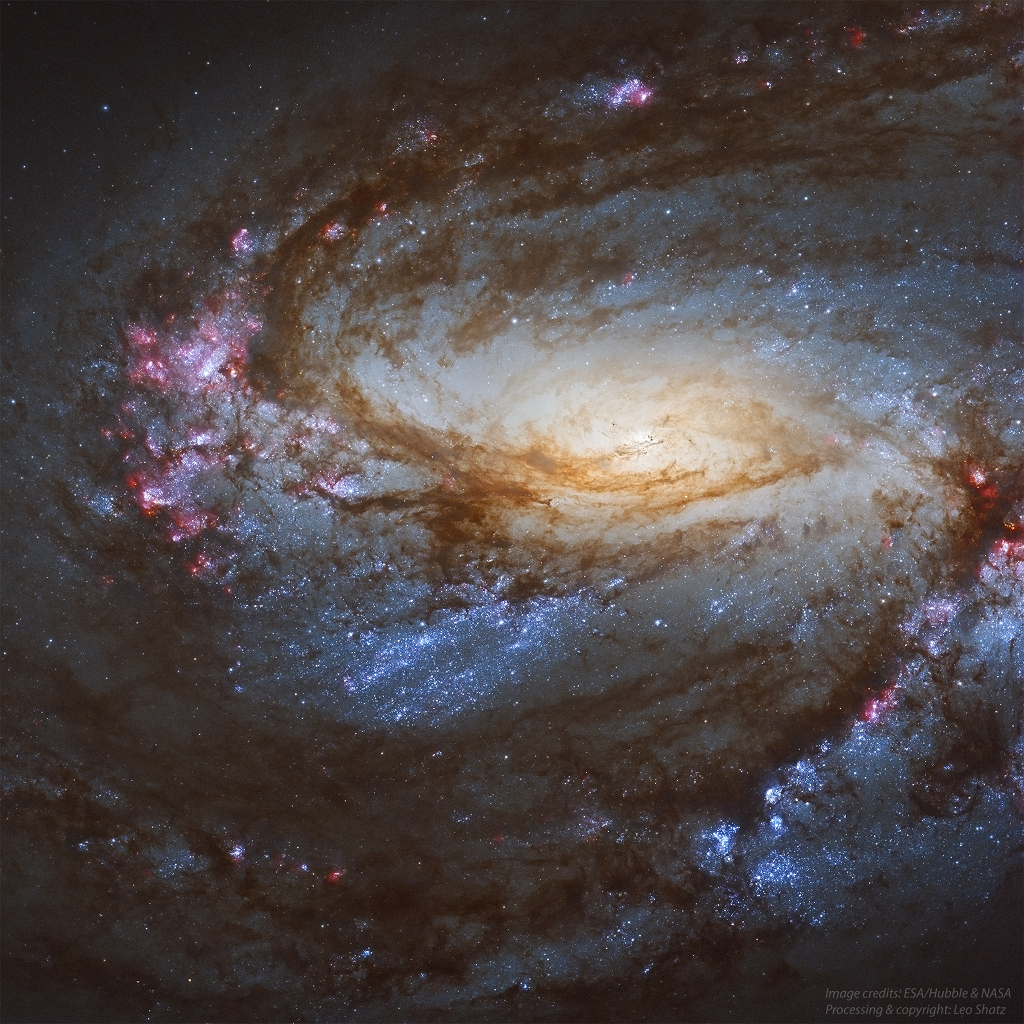  072 - SIJECANJ 2020. M66_Hubble_LeoShatz_Crop1024