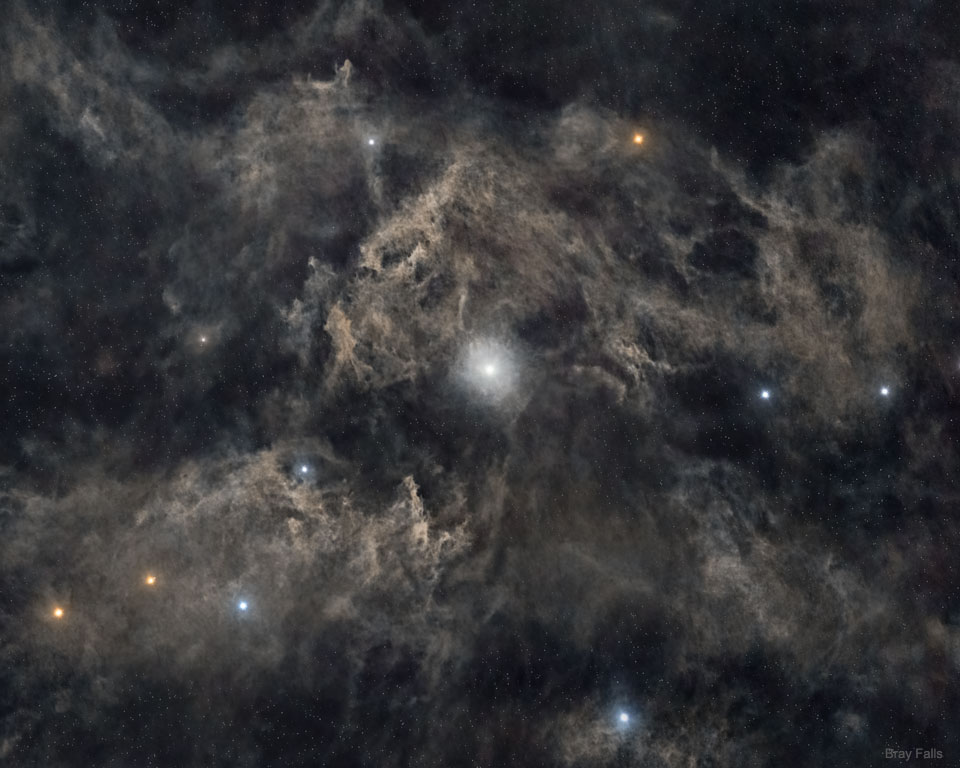 North Star: Polaris and Surrounding Dust