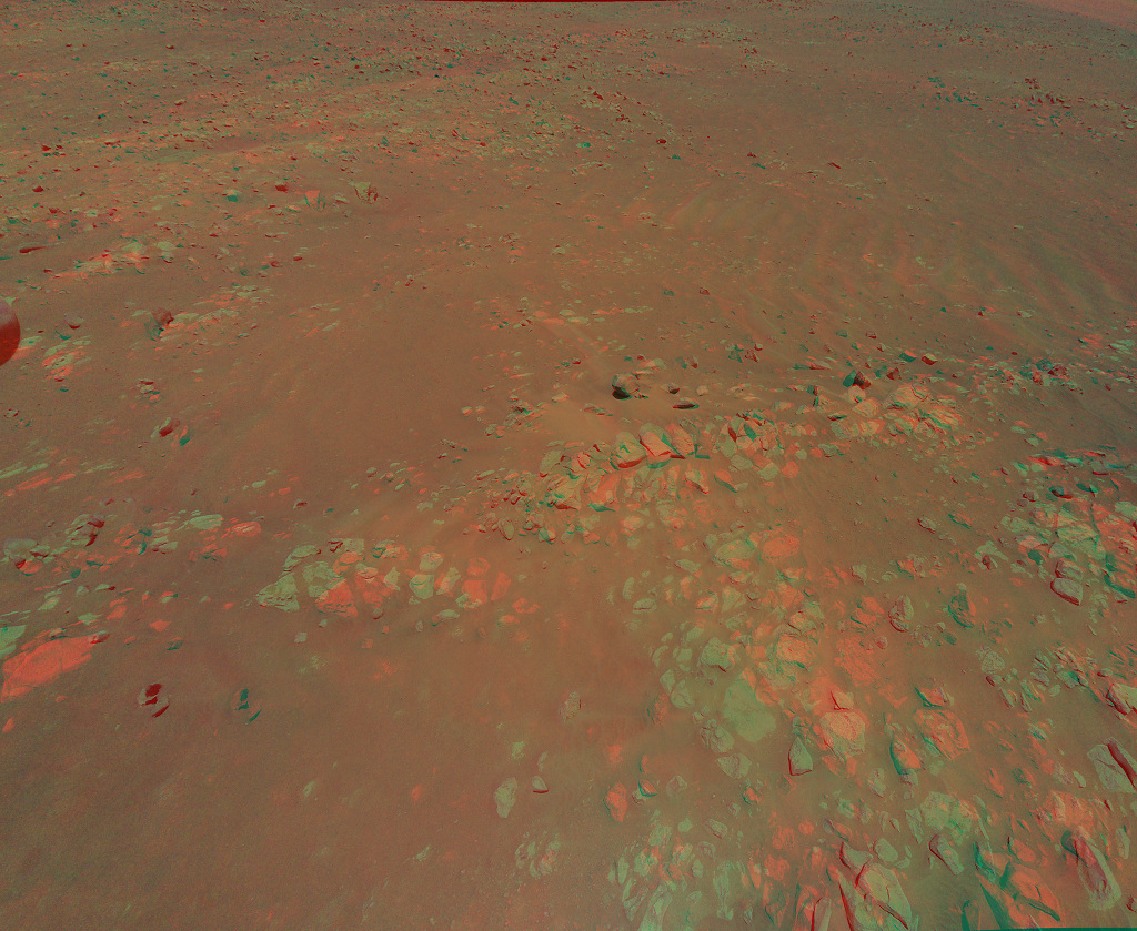 Jezero Crater: Raised Ridges in 3D