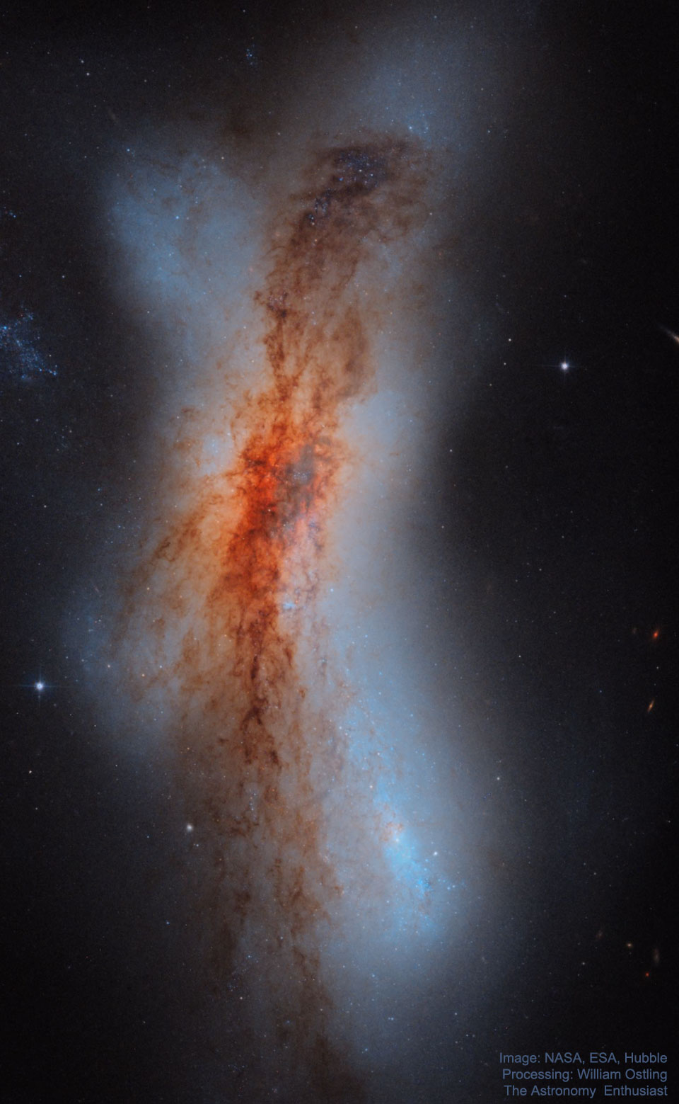 NGC 520: Colliding Galaxies from Hubble