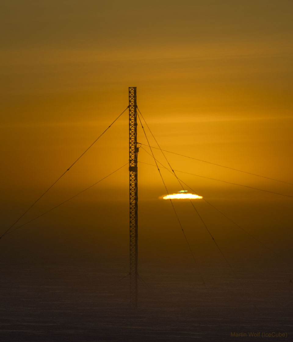 Sunrise at the South Pole