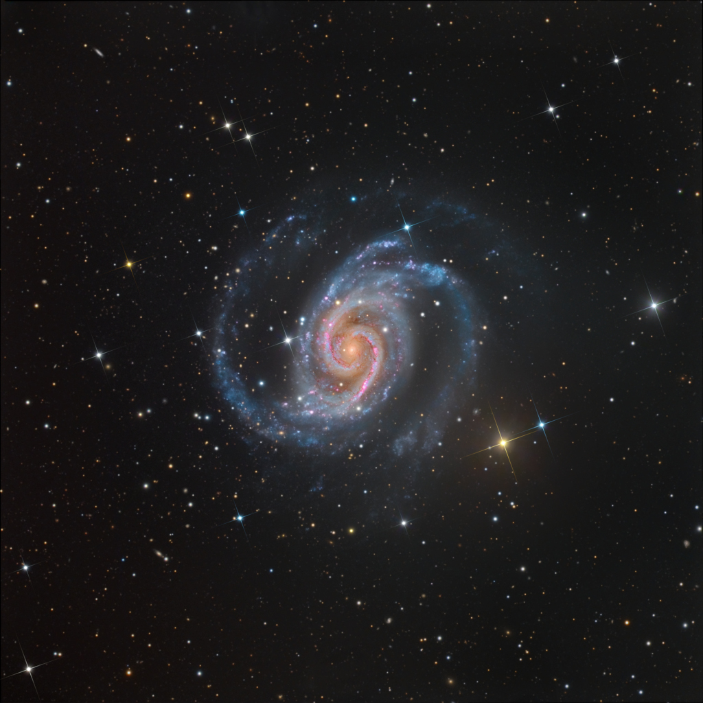 NGC 1566：西班牙舞者漩涡星系