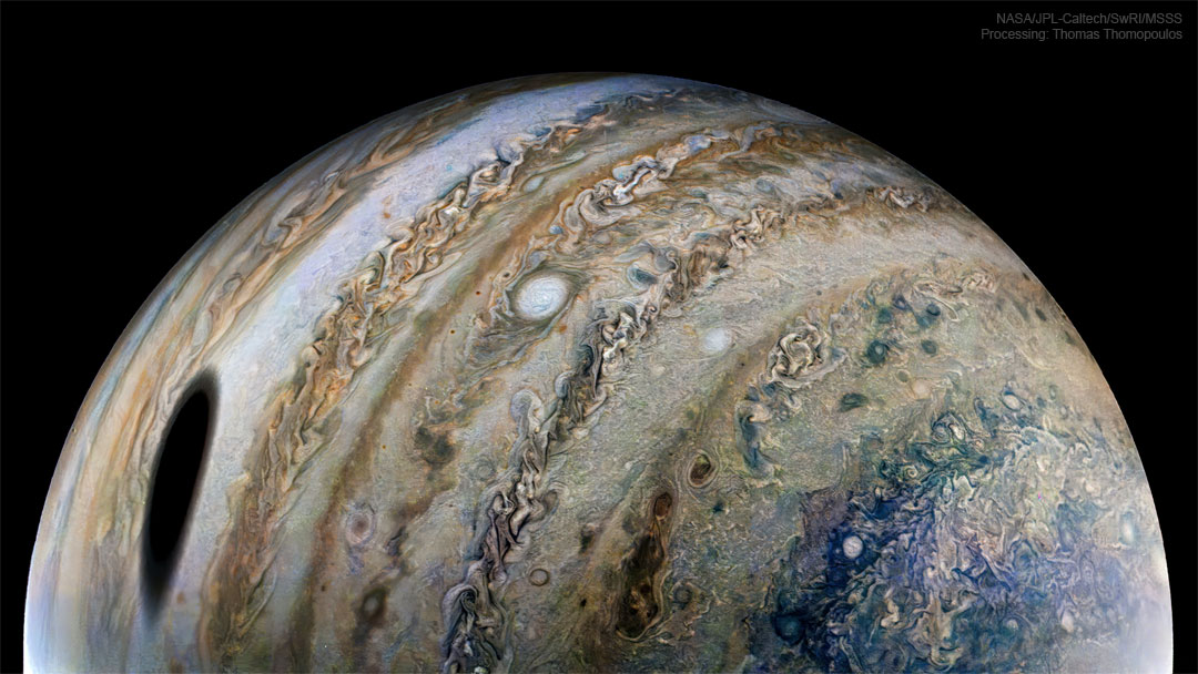 Moon Shadow on Jupiter