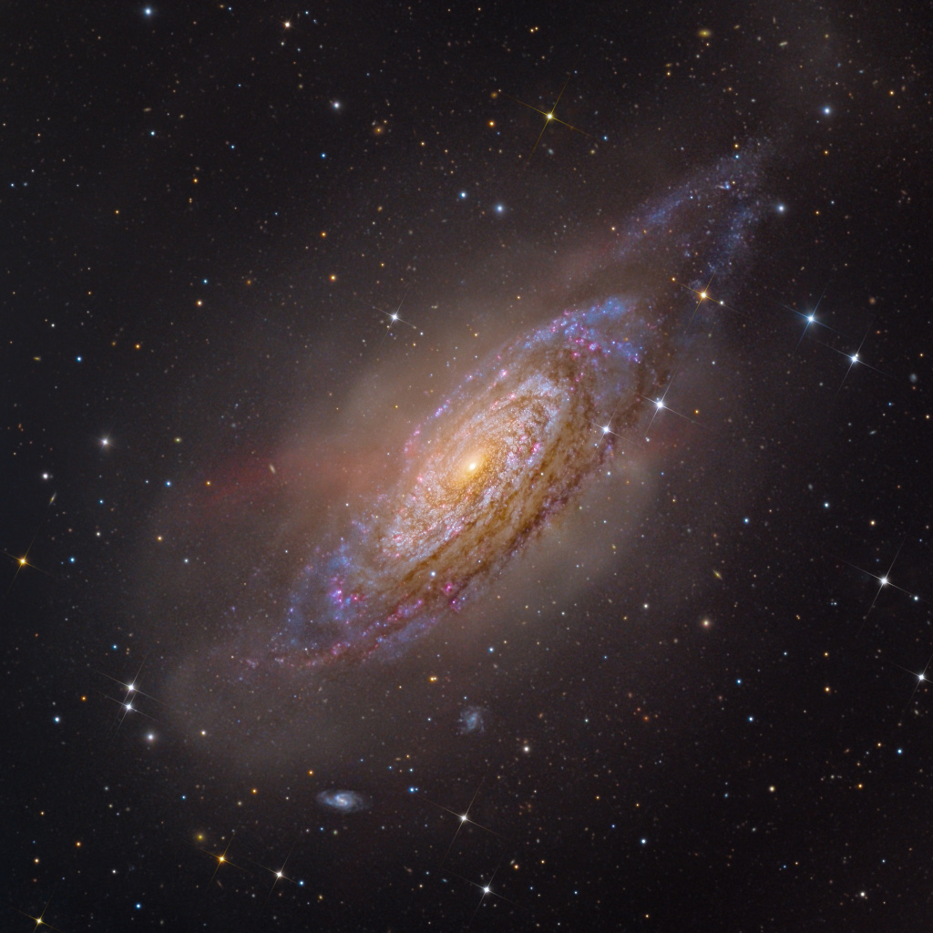 NGC 3521: Galaxia en una burbuja
