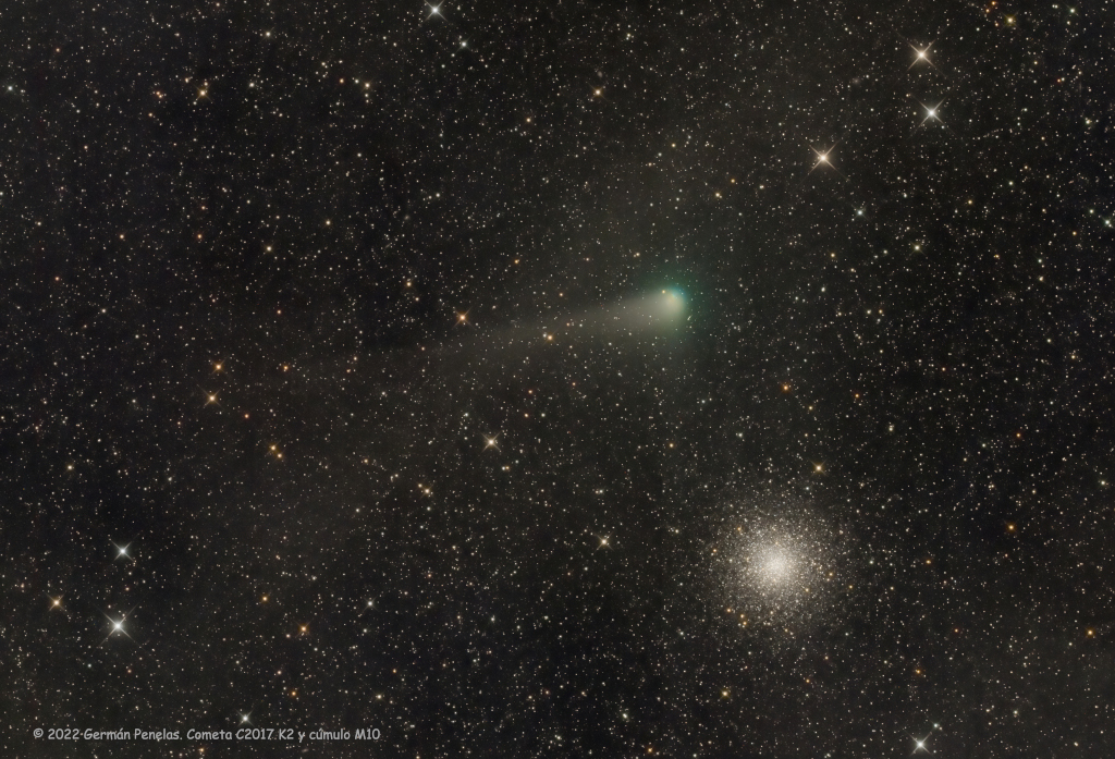 Messier 10 and Comet