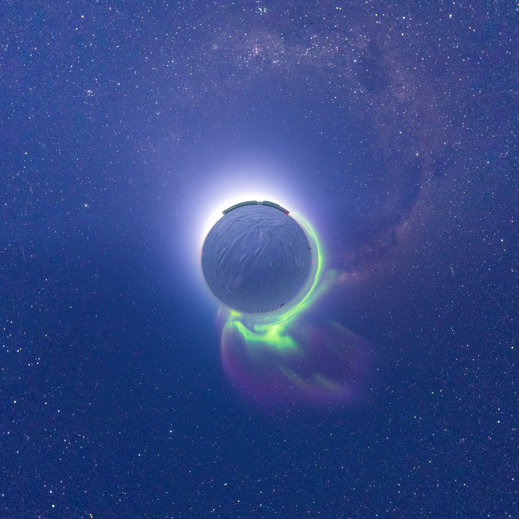 APOD 2022 August 26 Little Planet South Pole