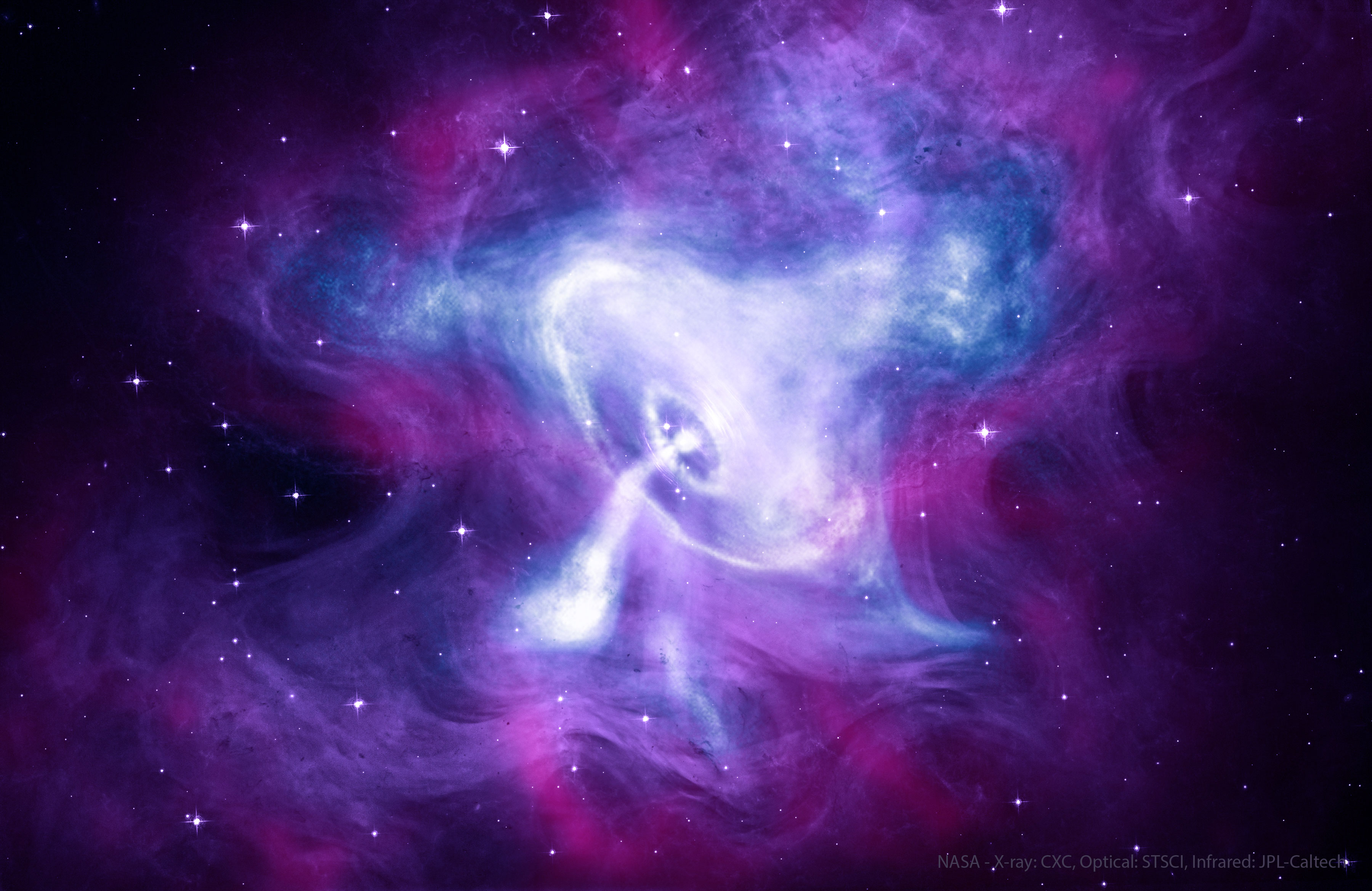 El púlsar giratorio de la nebulosa del Cangrejo |