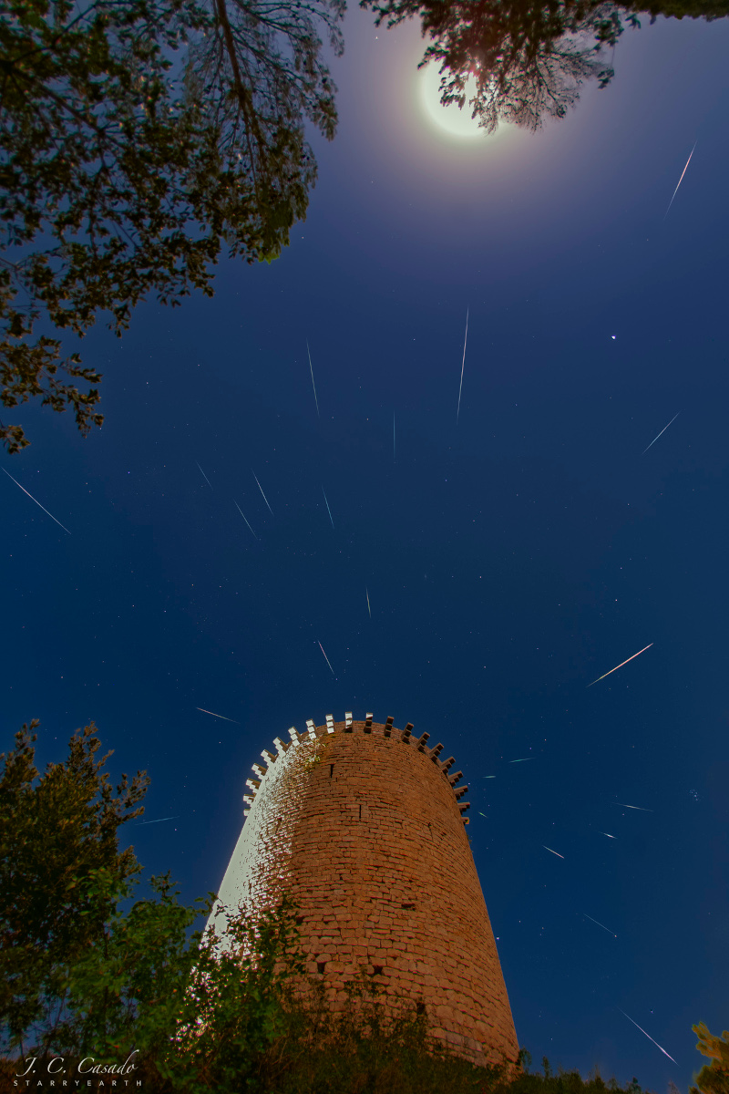 Perseidas de luna llena