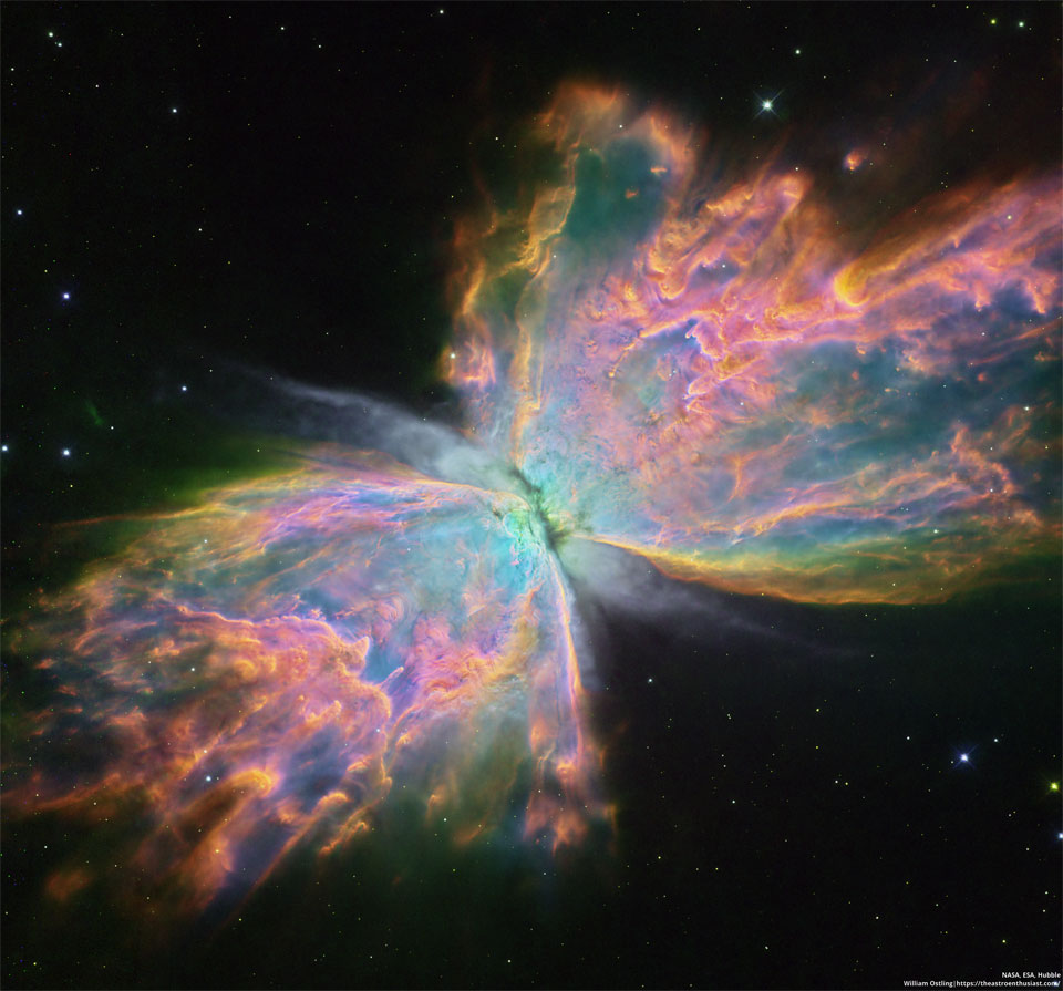 The Butterfly Nebula from Hubble