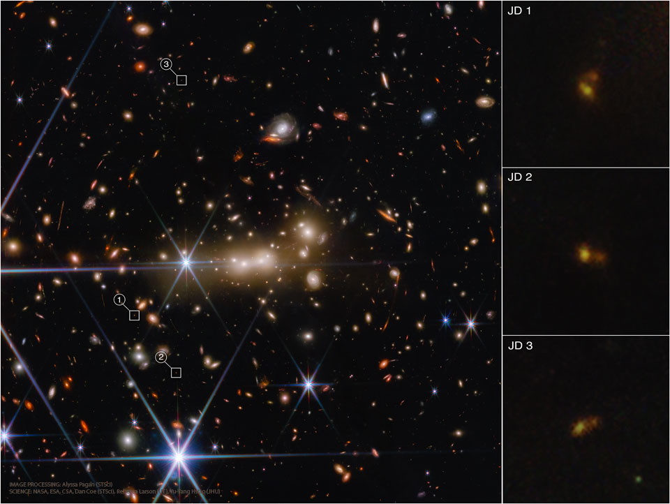MACS0647: Detección gravitatoria del Universo primitivo por Webb