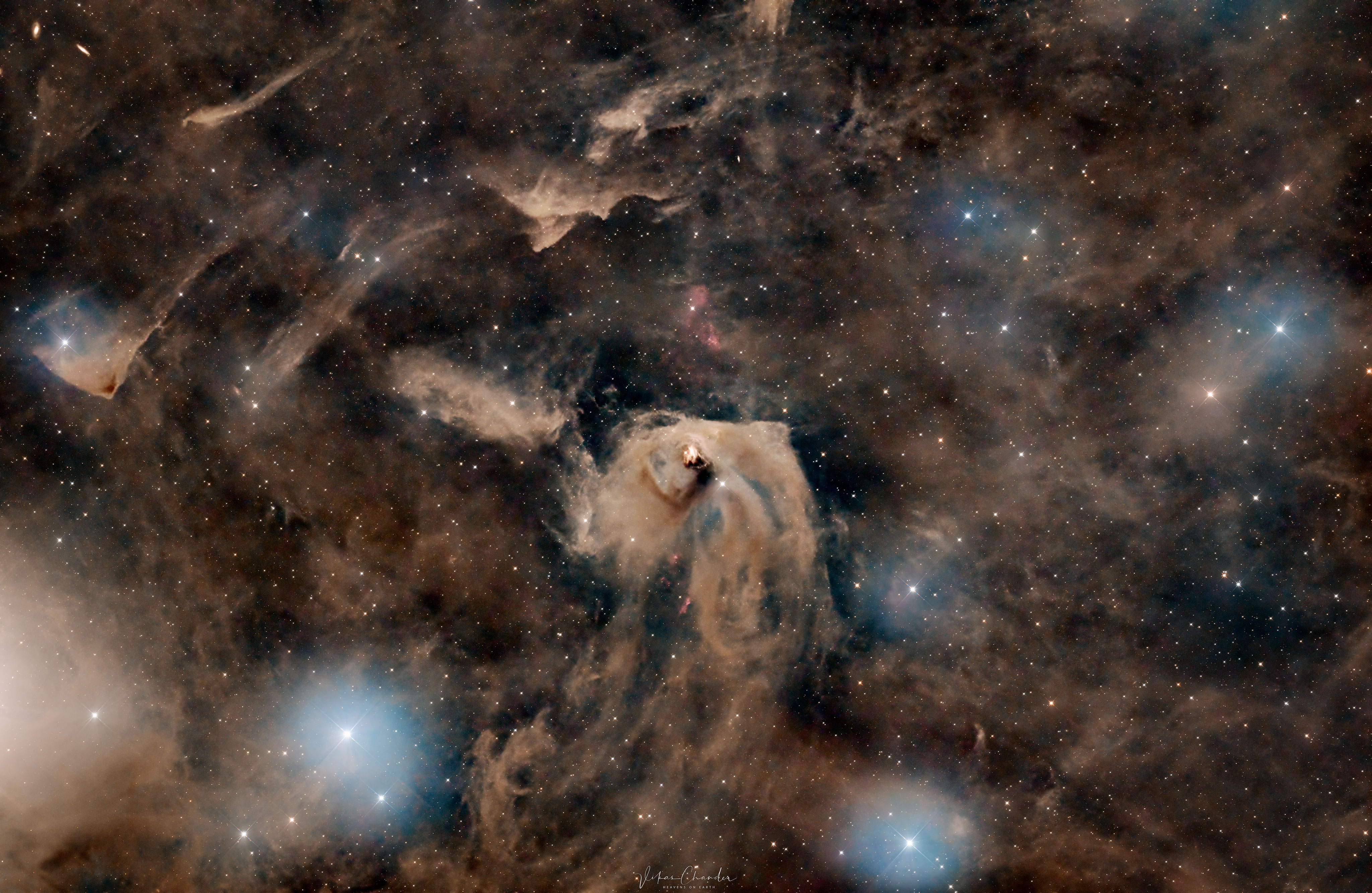 金牛座的暗星云和恒星形成