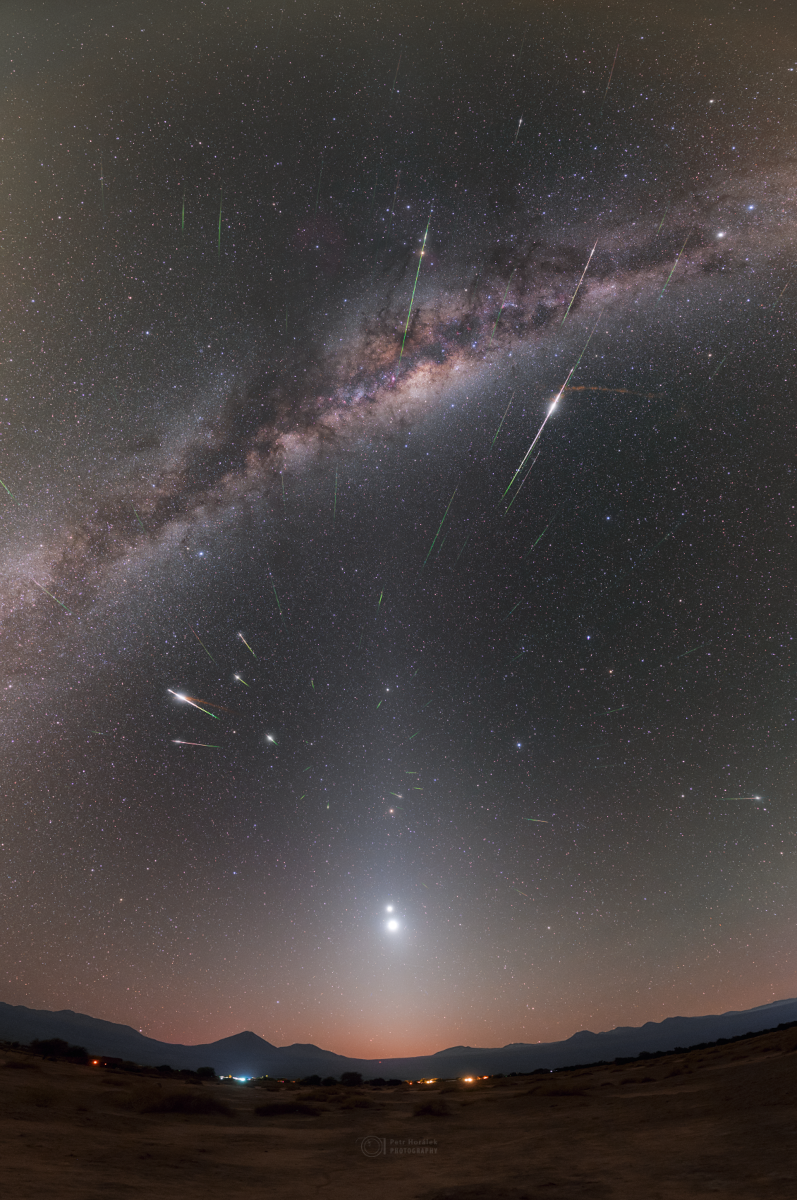 Halley Dust, Mars Dust, and Milky Way