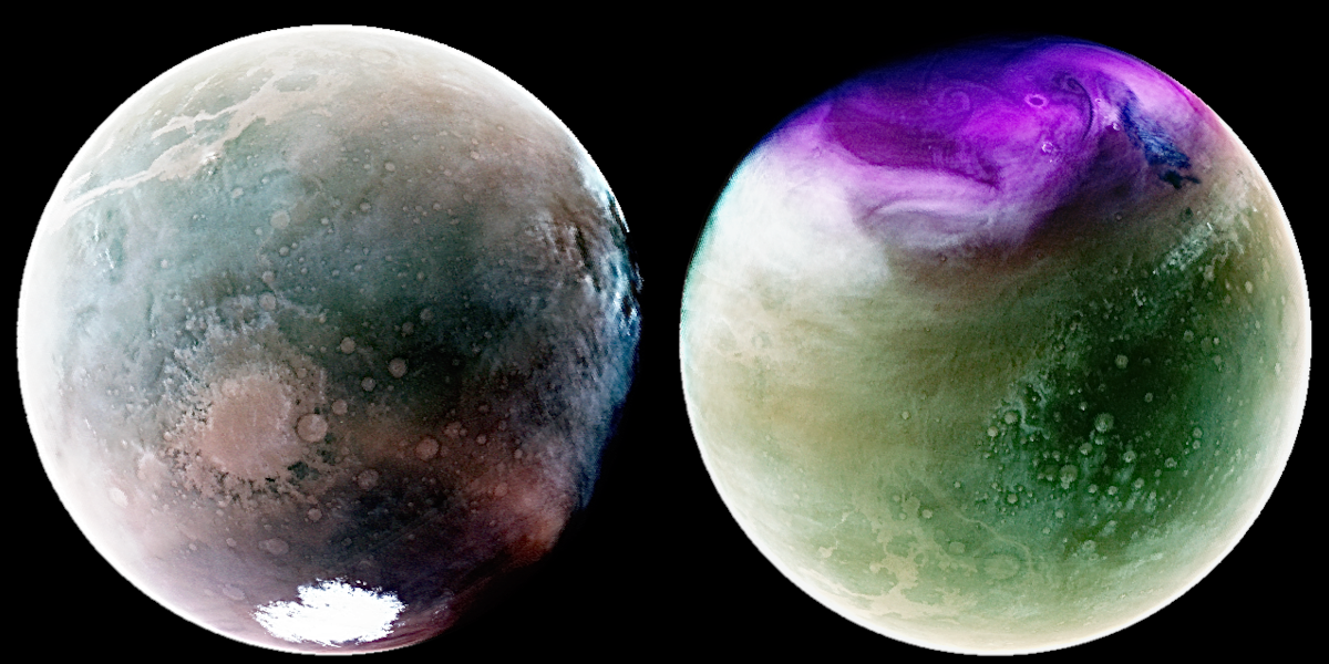 Marte ultravioleta de MAVEN