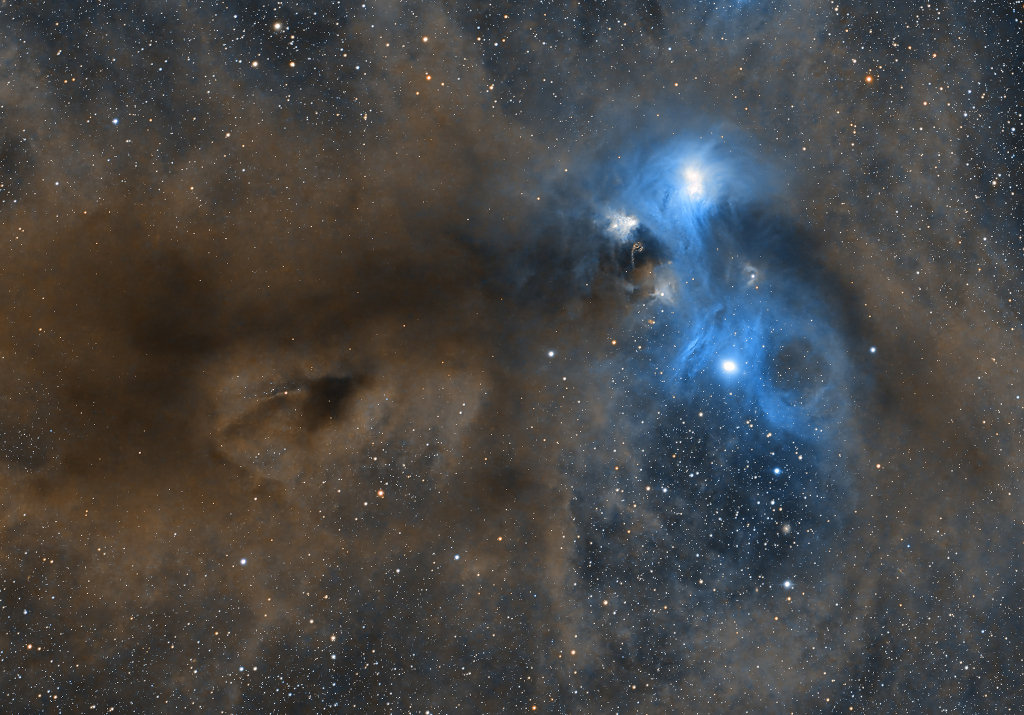Estrellas y polvo a través de Corona Australis