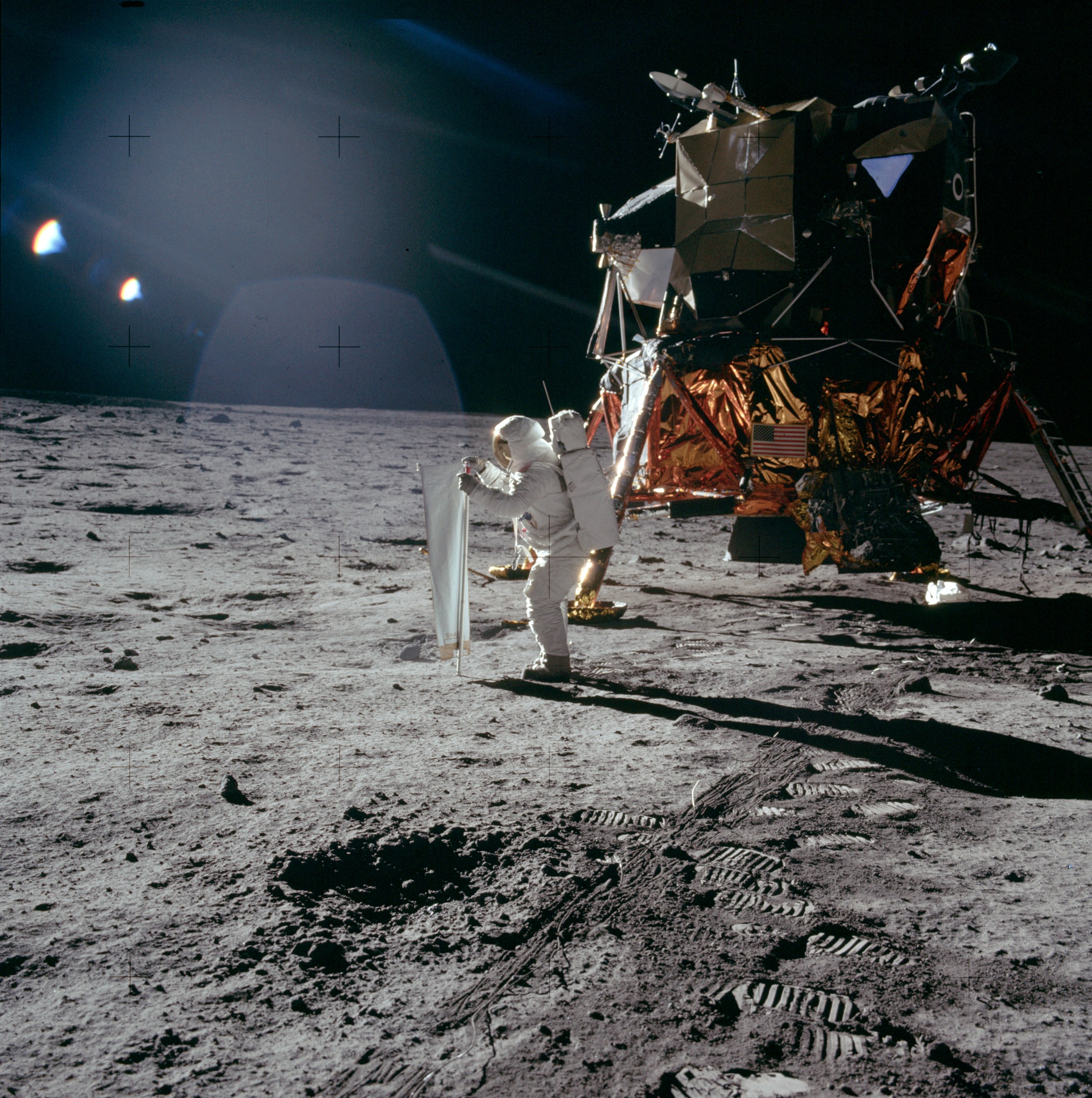 APOD: 2023 July 29 - Apollo 11: Catching Some Sun