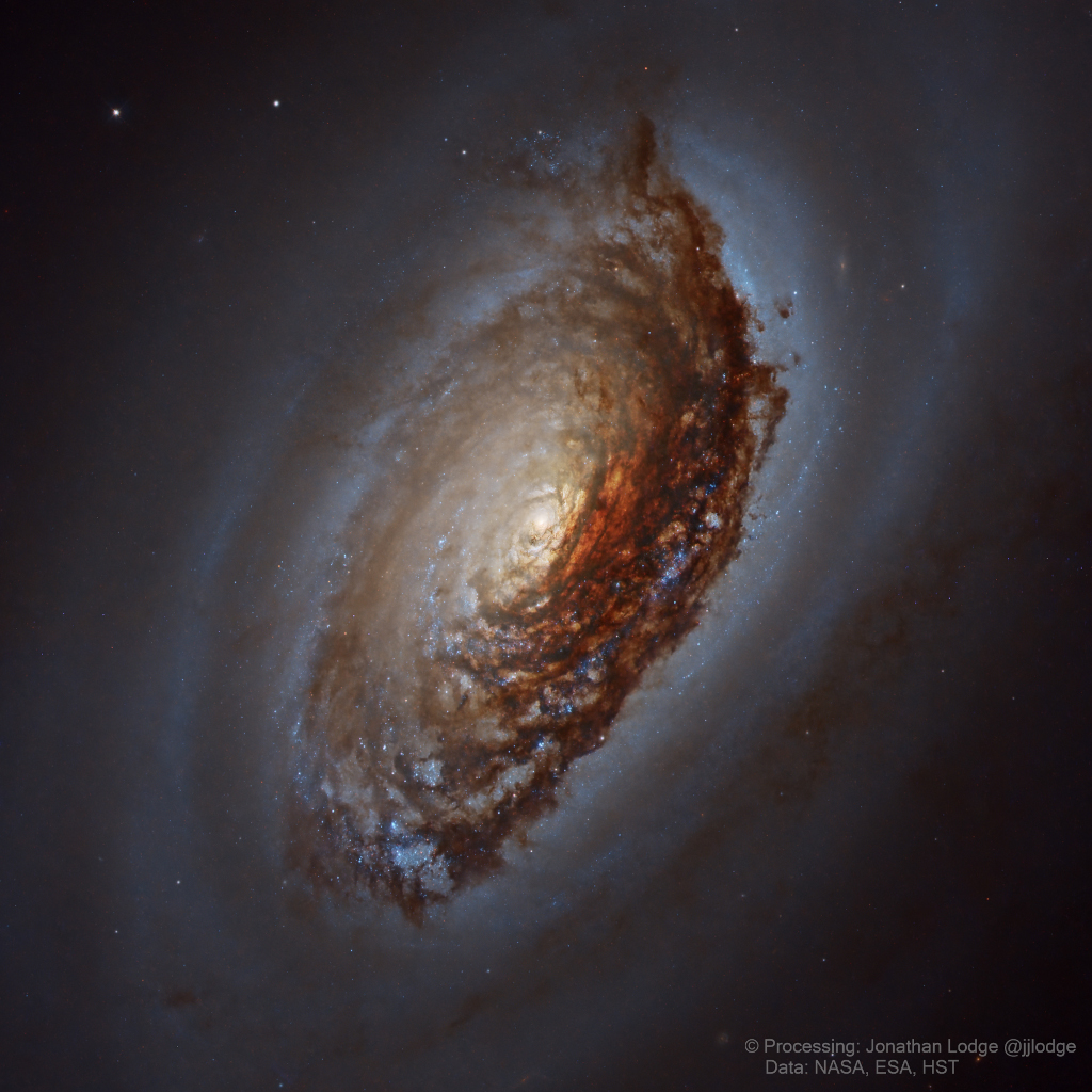 M64: La Galaxia del Ojo Negro de cerca