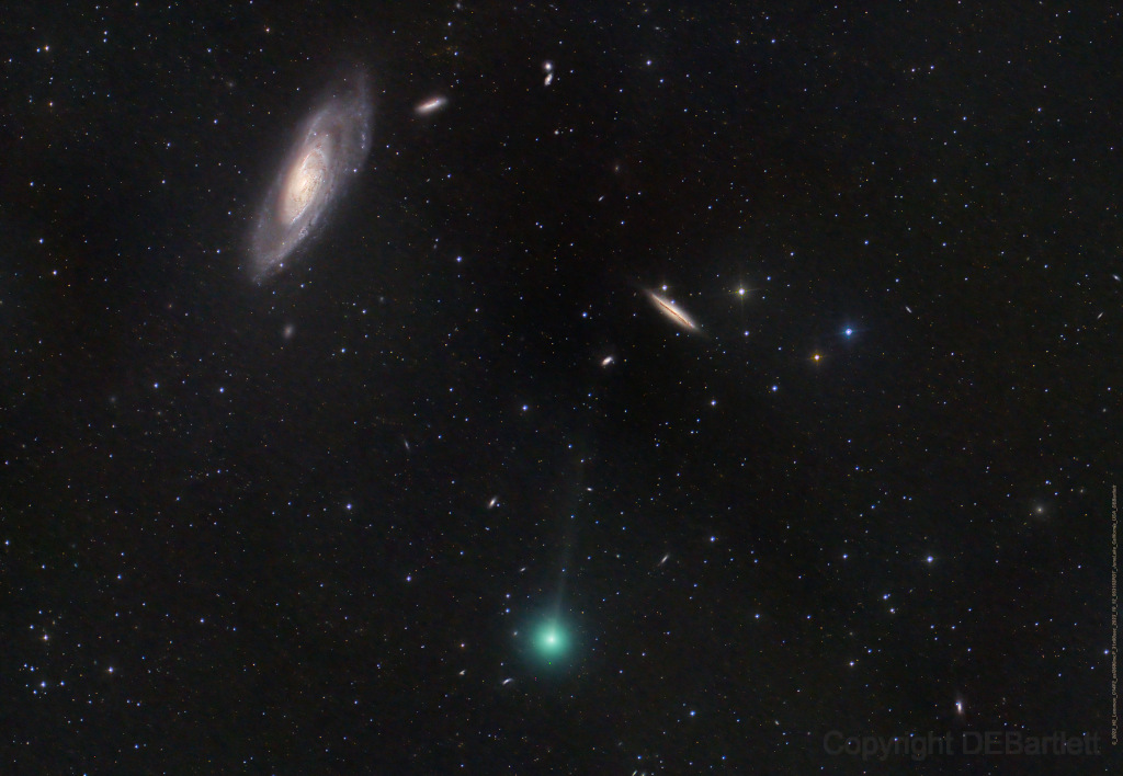 Galaxies and a Comet