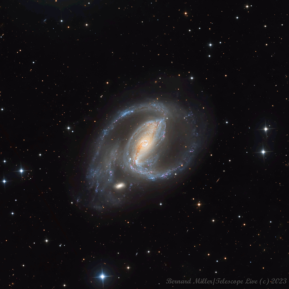 NGC 1097: Spiral Galaxy with Supernova
