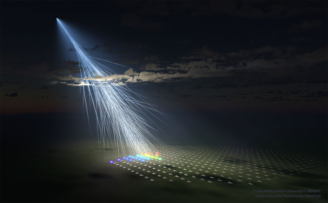 Energetic Particle Strikes the Earth