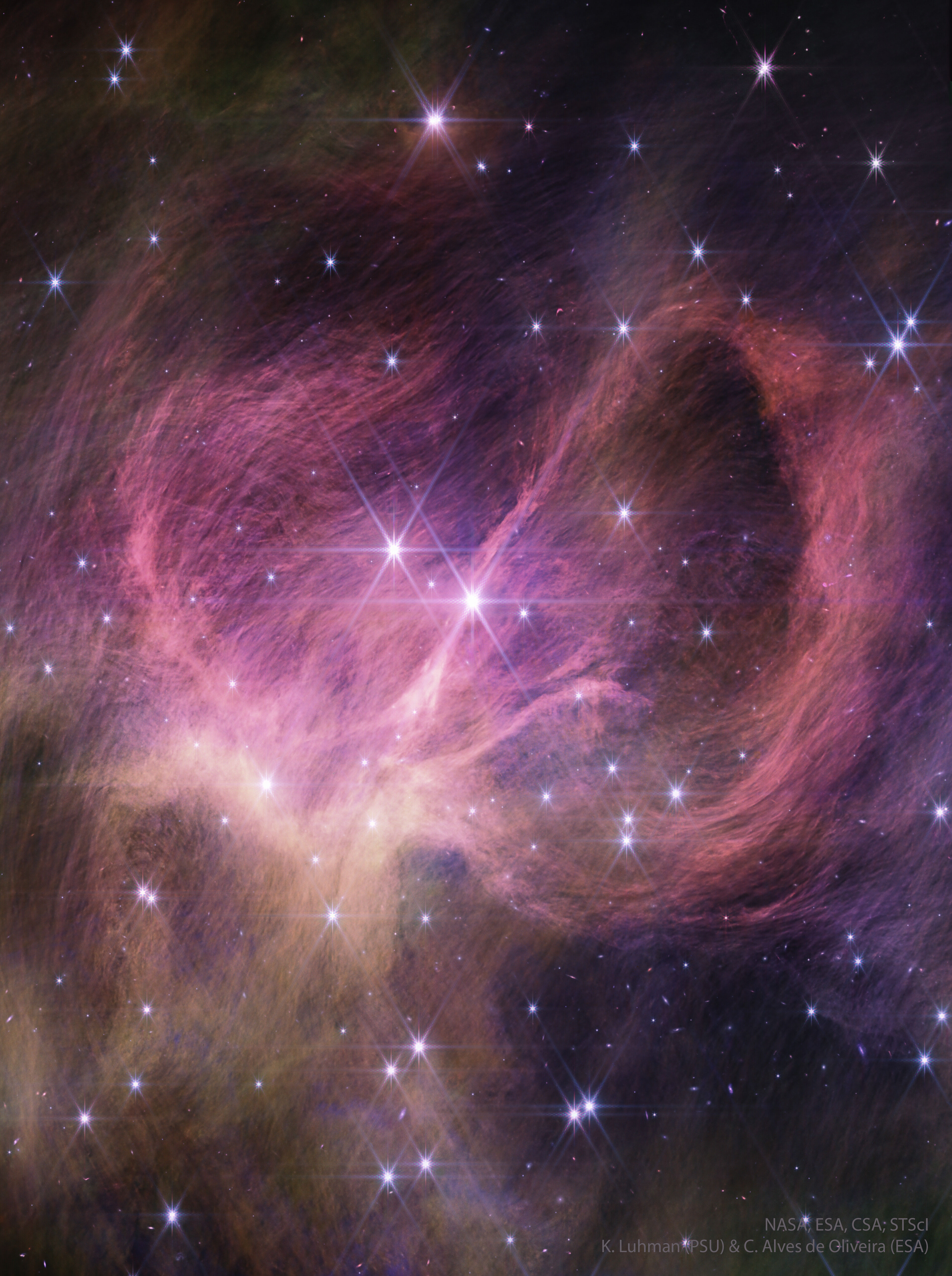 Cúmulo estelar IC 348 desde Webb